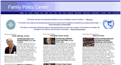 Desktop Screenshot of familypolicycenter.org