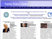 Tablet Screenshot of familypolicycenter.org